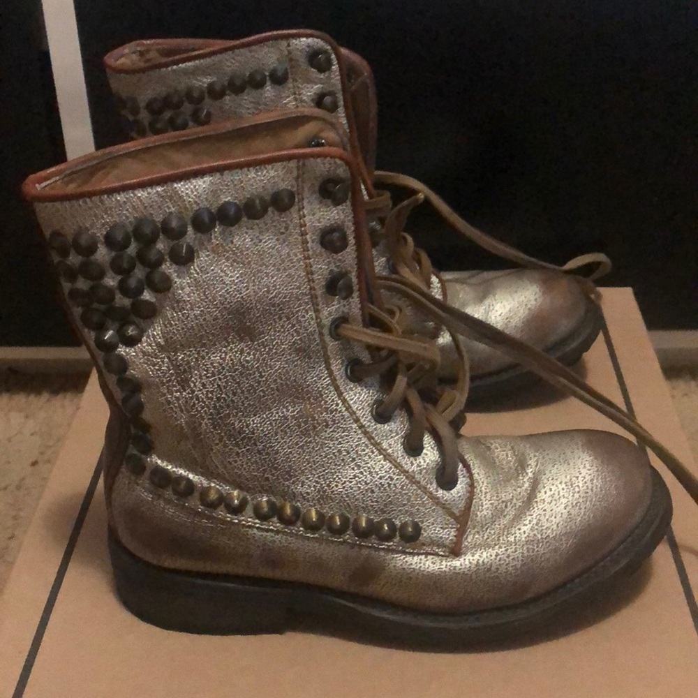 Ash Ralph Platine Leather Boots